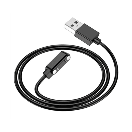 2 Pin 9.0-15.5 Smart Watch Charger Cable - Black