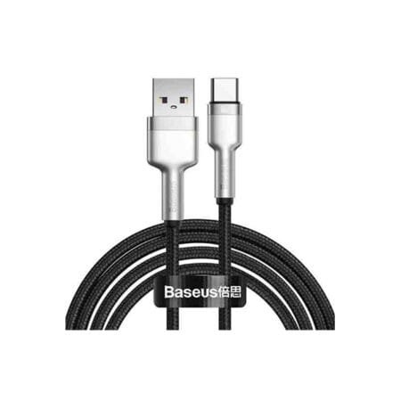 BASEUS Cafule Series Metal Data Cable USB To Type-C 2M Supports 66W Fast Charging CAKFOOO201