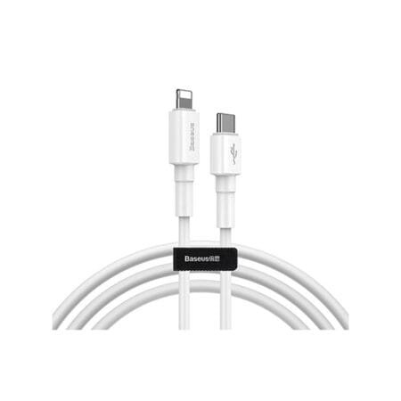 BASEUS Mini White Data Cable Type-C To iPhone PD 20W CATLSW-02