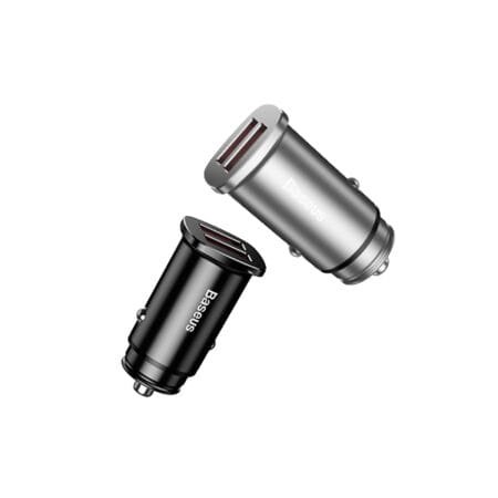 BASEUS Square Metal A+A 30W Dual Black/Silver (CCALL-DS01/CCALL-DS0S)