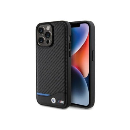 BMW M HC PU Carbon Iphone 15 Pro Max - Black