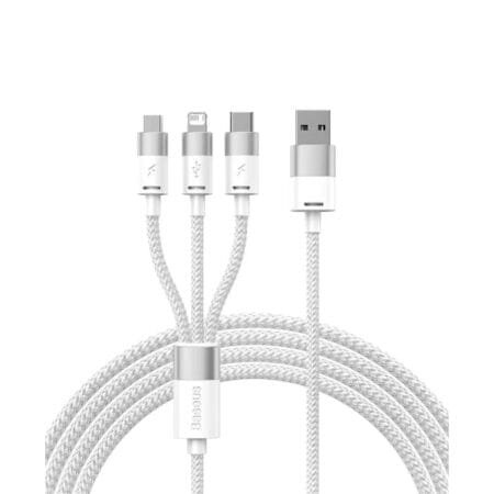 Baseus 3in1 USB cable StarSpeed Series USB-C + Micro + Lightning 3.5A 1.2m