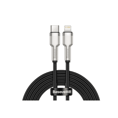 Baseus CATLJK-B01 Cafule Metal Type C to lightning 20W 2M Cable Black