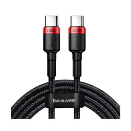 Baseus Cafule nylon cable USB Type C Power Delivery 2.0 100W 20V 5A 2m black (CATKLF-AL91)