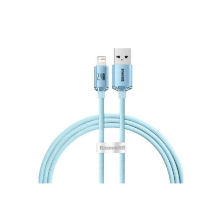 Baseus Crystal Shine Series USB cable Lightning Cable 1M Blue- CAJY001103