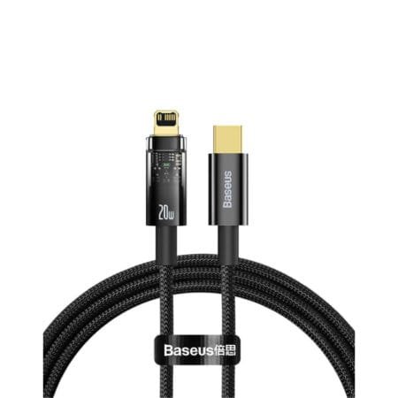 Baseus Explorer Auto Power Off C-IP 20W 1M Cable - CATS000001