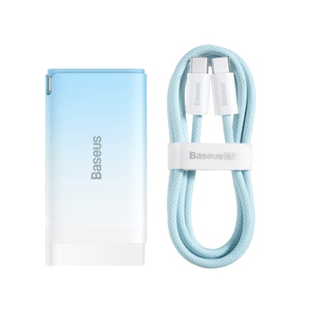Baseus GaN3 Pro 65W 2C+U Fast Charger Blue CCGP050003