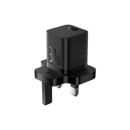 Baseus GaN5 Fast Charging Adapter Mini Edition Type-C Single Port 30W UK Plug Wall Charger - P10110906113-00
