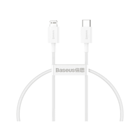 Baseus Superior Series Cable USB-C to Lightning, 20W, PD, 0,25m (white) (CATLYS-02)