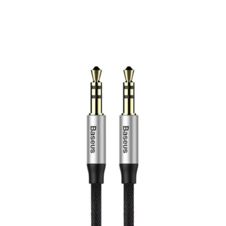 Baseus Yiven M30 stereo audio cable AUX 3.5mm Male Mini jack 1.5 m silver-black (CAM30-CS1)