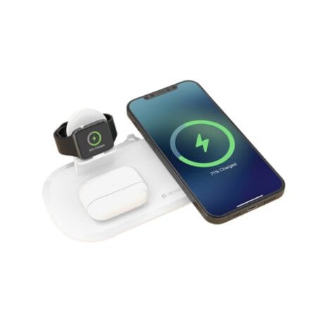Devia Desktop Wireless Charger 3 IN 1 For Smart Phone, Apple Watch and Earphone