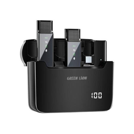 Green Lion 2 in 1 Digital Display Microphone (Type-C Connector)