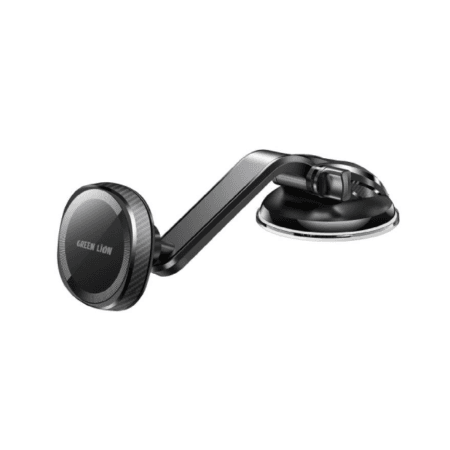 Green Lion Halo Magsafe Car Holder, Strong Magnets, Universal Stand - Black GNHMAGHLDRBK