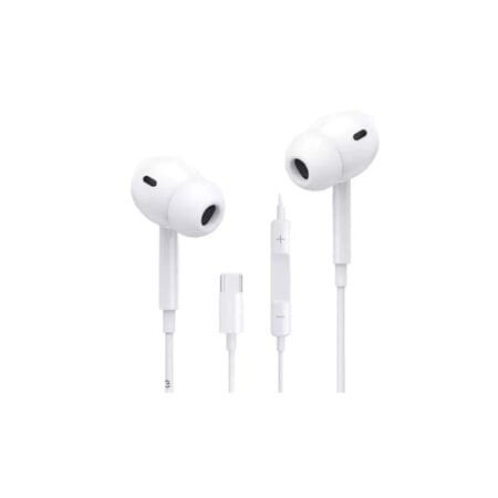 Green Lion Stereo Pro Earphones With Type-C Connector - White