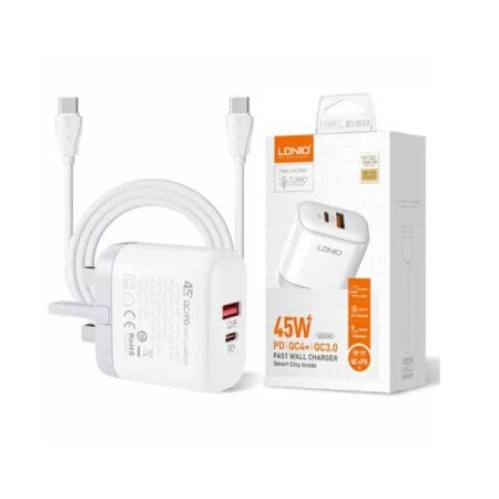 LDNIO A2526C 45W PD QC4+ QC3.0 C-C Charger