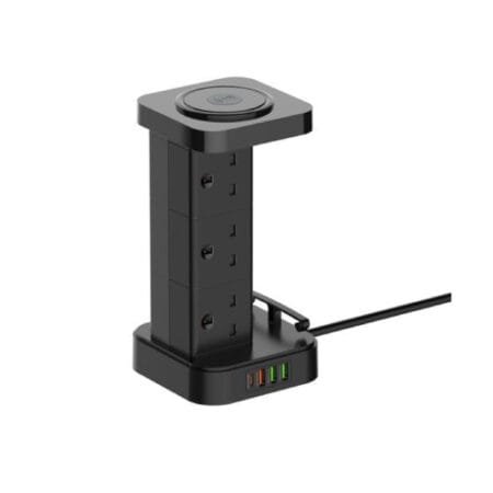 Ldnio SKW6457 3 in 1 Power Extension Cord with Wireless Charger