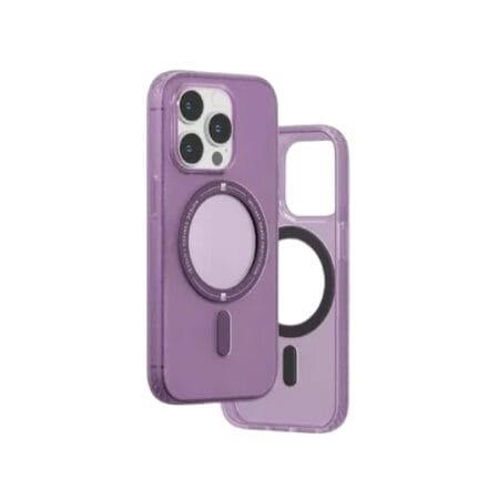 Levelo William MagSafe Clear Case for iPhone 14 Pro Max - Purple