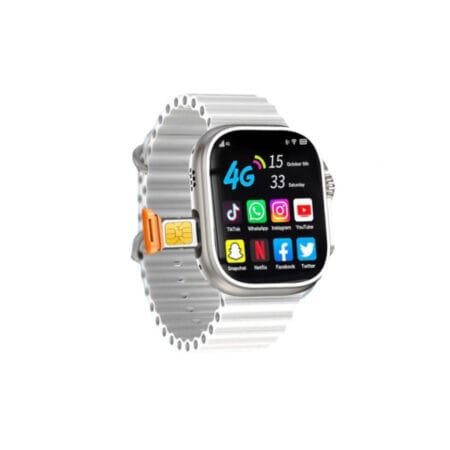 Modio 4G Sim Ultra Smartwatch with 3 Pairs Strap