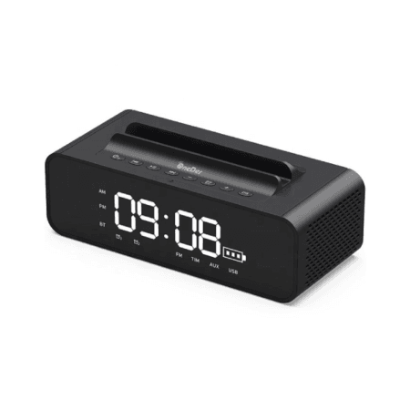OneDer V06 Multifunctional Dual Alarm Clock LED Display Wireless Bluetooth Speaker