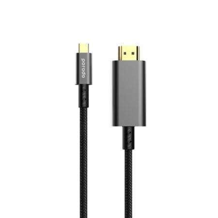 Porodo 4K HDMI to Type C Cable 1.8M