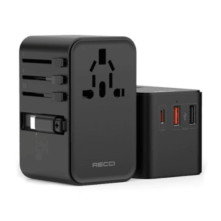 Recci RCG-P06 PD 35W Universal Fast Charger Black