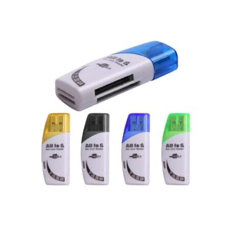 SR 4 in 1 Moon Shape High-Speed USB 2.0 Card Readers Multi-Functional SD TF - A Grade