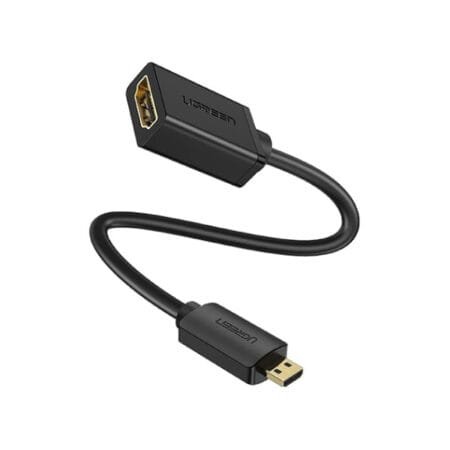 UGreen 20134 Micro HDMI Male to HDMI Female Cable - 22CM
