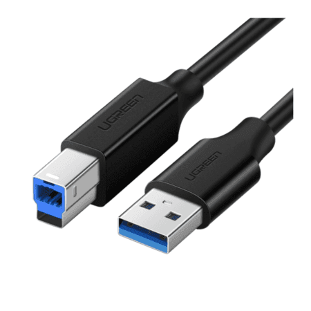 Ugreen 10372 USB 3.0 AM To BM Print Cable 2M - Black