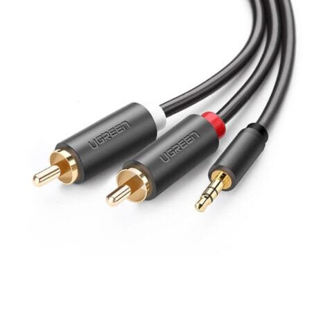 Ugreen 10514 3.5mm Female to 2 RCA Male Audio Cable 10m