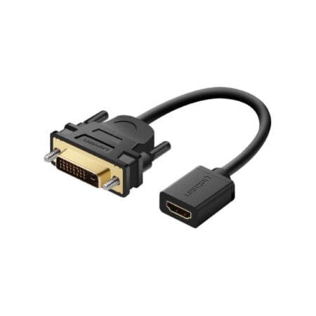 Ugreen 20118 DVI Male To HDMI Female Adapter Cable 22cm