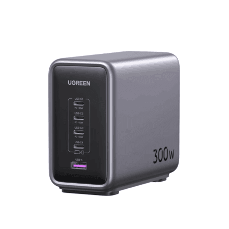 Ugreen 90904B Nexode 300W GaN Wall USB-C Charger 5 Ports