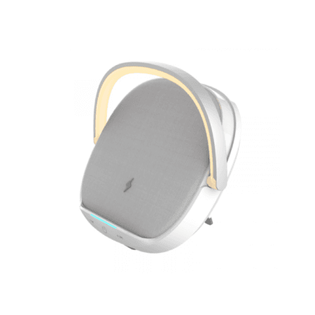 WIWU 15W Wireless Charding Desk Lamp Speaker - Silver