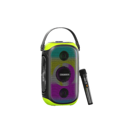 Wiwu P20 Thunder Bluetooth Speaker And Karaoke Bluetooth Microphone Black/Green