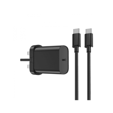 Wiwu WI-U001 Quick 2 in 1 20W C-C PD Fast Charger - Black