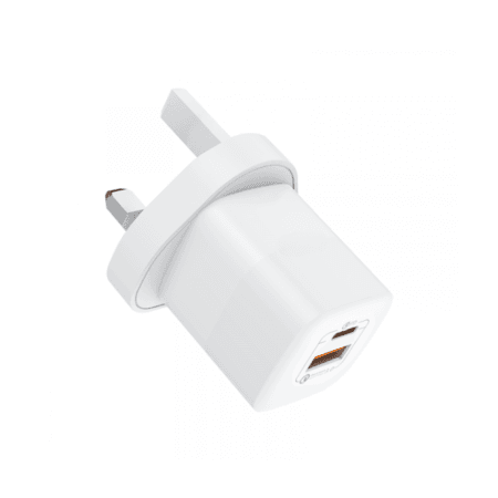 Wiwu WI-U018 Jello 35W QC+PD Gan Fast Charger 3 Pin - White