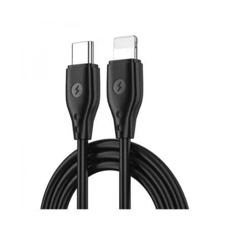 Wiwu Wi-C002 Type C- Lightning 30W 1M Cable - Black
