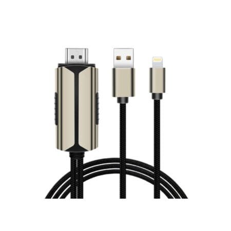 Coteetci 33022 Mirror Screen Lightning to HDMI Cable 2m