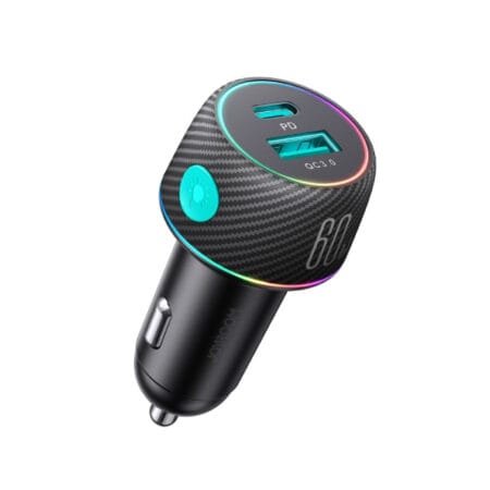 JOYROOM - JR-CCN01 60W USB-A+C PD Car Charger Adapter 7 Color Modes Parallel Import
